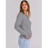 imageANRABESS Womens Long Sleeve Cable Knit Sweater Jumper Crewneck Pullover Soft Dressy Casual Tops Cute 2025 Fall Trendy OutfitsGrey