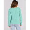 imageANRABESS Womens Long Sleeve Cable Knit Sweater Jumper Crewneck Pullover Soft Dressy Casual Tops Cute 2025 Fall Trendy OutfitsLake