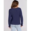 imageANRABESS Womens Long Sleeve Cable Knit Sweater Jumper Crewneck Pullover Soft Dressy Casual Tops Cute 2025 Fall Trendy OutfitsNavy Blue