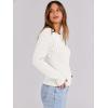 imageANRABESS Womens Long Sleeve Cable Knit Sweater Jumper Crewneck Pullover Soft Dressy Casual Tops Cute 2025 Fall Trendy OutfitsOffwhite