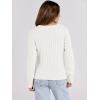imageANRABESS Womens Long Sleeve Cable Knit Sweater Jumper Crewneck Pullover Soft Dressy Casual Tops Cute 2025 Fall Trendy OutfitsOffwhite