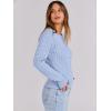 imageANRABESS Womens Long Sleeve Cable Knit Sweater Jumper Crewneck Pullover Soft Dressy Casual Tops Cute 2025 Fall Trendy OutfitsSky Blue