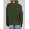 imageANRABESS Womens Long Sleeve Oversized Casual Loose Fit Crewneck Waffle Knit Cozy Pullover Sweaters 2025 Fall FashionArmy Green