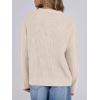imageANRABESS Womens Long Sleeve Oversized Casual Loose Fit Crewneck Waffle Knit Cozy Pullover Sweaters 2025 Fall FashionBeige