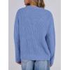 imageANRABESS Womens Long Sleeve Oversized Casual Loose Fit Crewneck Waffle Knit Cozy Pullover Sweaters 2025 Fall FashionBlue