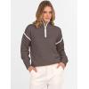 imageANRABESS Womens Long Sleeve Quarter Zip Sweaters Fall Business Casual V Neck Collared Knit Pullover Sweater Top Work ShirtsCoffee