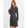 imageANRABESS Womens Long Sleeve Ribbed Knit Dresses 2025 Fall Casual Comfy Lounge Short Sweater Tunic Dress with Pockets ButtonsDark Grey