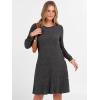 imageANRABESS Womens Long Sleeve Ribbed Knit Dresses 2025 Fall Casual Comfy Lounge Short Sweater Tunic Dress with Pockets ButtonsDark Grey