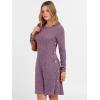 imageANRABESS Womens Long Sleeve Ribbed Knit Dresses 2025 Fall Casual Comfy Lounge Short Sweater Tunic Dress with Pockets ButtonsPurple Mauve