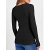 imageANRABESS Womens Long Sleeve Shirts Seamed Cup Crewneck Rib Knit Slim Tight Basic Top 2025 Fall Dressy Casual Corset TShirtsBlack