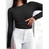 imageANRABESS Womens Long Sleeve Shirts Seamed Cup Crewneck Rib Knit Slim Tight Basic Top 2025 Fall Dressy Casual Corset TShirtsBlack