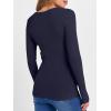 imageANRABESS Womens Long Sleeve Shirts Seamed Cup Crewneck Rib Knit Slim Tight Basic Top 2025 Fall Dressy Casual Corset TShirtsNavy Blue