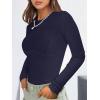 imageANRABESS Womens Long Sleeve Shirts Seamed Cup Crewneck Rib Knit Slim Tight Basic Top 2025 Fall Dressy Casual Corset TShirtsNavy Blue