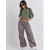 imageANRABESS Womens Long Sleeve Shirts Tight Fitted Going Out Crop Tops Crewneck Basic Tee Y2k Outfits Teens Girls ClothesArmy Green