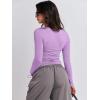 imageANRABESS Womens Long Sleeve Shirts Tight Fitted Going Out Crop Tops Crewneck Basic Tee Y2k Outfits Teens Girls ClothesBright Purple