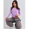 imageANRABESS Womens Long Sleeve Shirts Tight Fitted Going Out Crop Tops Crewneck Basic Tee Y2k Outfits Teens Girls ClothesBright Purple