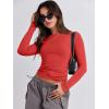 imageANRABESS Womens Long Sleeve Shirts Tight Fitted Going Out Crop Tops Crewneck Basic Tee Y2k Outfits Teens Girls ClothesBrilliant Red