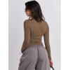 imageANRABESS Womens Long Sleeve Shirts Tight Fitted Going Out Crop Tops Crewneck Basic Tee Y2k Outfits Teens Girls ClothesBrown