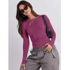 imageANRABESS Womens Long Sleeve Shirts Tight Fitted Going Out Crop Tops Crewneck Basic Tee Y2k Outfits Teens Girls ClothesDark Purple