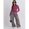 imageANRABESS Womens Long Sleeve Shirts Tight Fitted Going Out Crop Tops Crewneck Basic Tee Y2k Outfits Teens Girls ClothesDark Purple