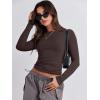 imageANRABESS Womens Long Sleeve Shirts Tight Fitted Going Out Crop Tops Crewneck Basic Tee Y2k Outfits Teens Girls ClothesDeep Brown