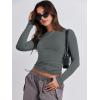 imageANRABESS Womens Long Sleeve Shirts Tight Fitted Going Out Crop Tops Crewneck Basic Tee Y2k Outfits Teens Girls ClothesDeep Grey