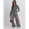 imageANRABESS Womens Long Sleeve Shirts Tight Fitted Going Out Crop Tops Crewneck Basic Tee Y2k Outfits Teens Girls ClothesDeep Grey