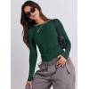 imageANRABESS Womens Long Sleeve Shirts Tight Fitted Going Out Crop Tops Crewneck Basic Tee Y2k Outfits Teens Girls ClothesForest
