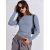 imageANRABESS Womens Long Sleeve Shirts Tight Fitted Going Out Crop Tops Crewneck Basic Tee Y2k Outfits Teens Girls ClothesGrey Blue