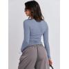 imageANRABESS Womens Long Sleeve Shirts Tight Fitted Going Out Crop Tops Crewneck Basic Tee Y2k Outfits Teens Girls ClothesGrey Blue