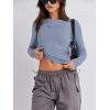 imageANRABESS Womens Long Sleeve Shirts Tight Fitted Going Out Crop Tops Crewneck Basic Tee Y2k Outfits Teens Girls ClothesGrey Blue