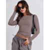 imageANRABESS Womens Long Sleeve Shirts Tight Fitted Going Out Crop Tops Crewneck Basic Tee Y2k Outfits Teens Girls ClothesGrey Khaki