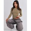 imageANRABESS Womens Long Sleeve Shirts Tight Fitted Going Out Crop Tops Crewneck Basic Tee Y2k Outfits Teens Girls ClothesKhaki