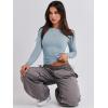 imageANRABESS Womens Long Sleeve Shirts Tight Fitted Going Out Crop Tops Crewneck Basic Tee Y2k Outfits Teens Girls ClothesLight Blue