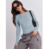 imageANRABESS Womens Long Sleeve Shirts Tight Fitted Going Out Crop Tops Crewneck Basic Tee Y2k Outfits Teens Girls ClothesLight Blue