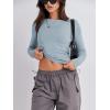 imageANRABESS Womens Long Sleeve Shirts Tight Fitted Going Out Crop Tops Crewneck Basic Tee Y2k Outfits Teens Girls ClothesLight Blue