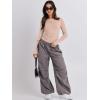 imageANRABESS Womens Long Sleeve Shirts Tight Fitted Going Out Crop Tops Crewneck Basic Tee Y2k Outfits Teens Girls ClothesLight Khaki