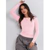 imageANRABESS Womens Long Sleeve Shirts Tight Fitted Going Out Crop Tops Crewneck Basic Tee Y2k Outfits Teens Girls ClothesLight Pink