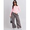 imageANRABESS Womens Long Sleeve Shirts Tight Fitted Going Out Crop Tops Crewneck Basic Tee Y2k Outfits Teens Girls ClothesLight Pink