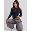 imageANRABESS Womens Long Sleeve Shirts Tight Fitted Going Out Crop Tops Crewneck Basic Tee Y2k Outfits Teens Girls ClothesNavy Blue