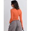 imageANRABESS Womens Long Sleeve Shirts Tight Fitted Going Out Crop Tops Crewneck Basic Tee Y2k Outfits Teens Girls ClothesOrange