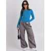 imageANRABESS Womens Long Sleeve Shirts Tight Fitted Going Out Crop Tops Crewneck Basic Tee Y2k Outfits Teens Girls ClothesRoyal Blue