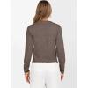 imageANRABESS Womens Long Sleeve Sweaters Cropped Crew Neck Business Casual Light Weight Sweater Tops Fall Fashion Clothes 2025Coffee