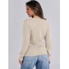 imageANRABESS Womens Long Sleeve V Neck Cable Knit Sweater Jumper 2025 Fall Pullover Top Cute Soft Ladies Dressy Casual OutfitsApricot