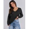 imageANRABESS Womens Long Sleeve V Neck Cable Knit Sweater Jumper 2025 Fall Pullover Top Cute Soft Ladies Dressy Casual OutfitsBlack