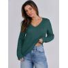imageANRABESS Womens Long Sleeve V Neck Cable Knit Sweater Jumper 2025 Fall Pullover Top Cute Soft Ladies Dressy Casual OutfitsDeep Green