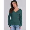 imageANRABESS Womens Long Sleeve V Neck Cable Knit Sweater Jumper 2025 Fall Pullover Top Cute Soft Ladies Dressy Casual OutfitsDeep Green