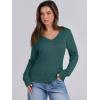 imageANRABESS Womens Long Sleeve V Neck Cable Knit Sweater Jumper 2025 Fall Pullover Top Cute Soft Ladies Dressy Casual OutfitsDeep Green