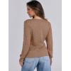 imageANRABESS Womens Long Sleeve V Neck Cable Knit Sweater Jumper 2025 Fall Pullover Top Cute Soft Ladies Dressy Casual OutfitsKhaki Tan
