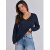 imageANRABESS Womens Long Sleeve V Neck Cable Knit Sweater Jumper 2025 Fall Pullover Top Cute Soft Ladies Dressy Casual OutfitsNavy Blue